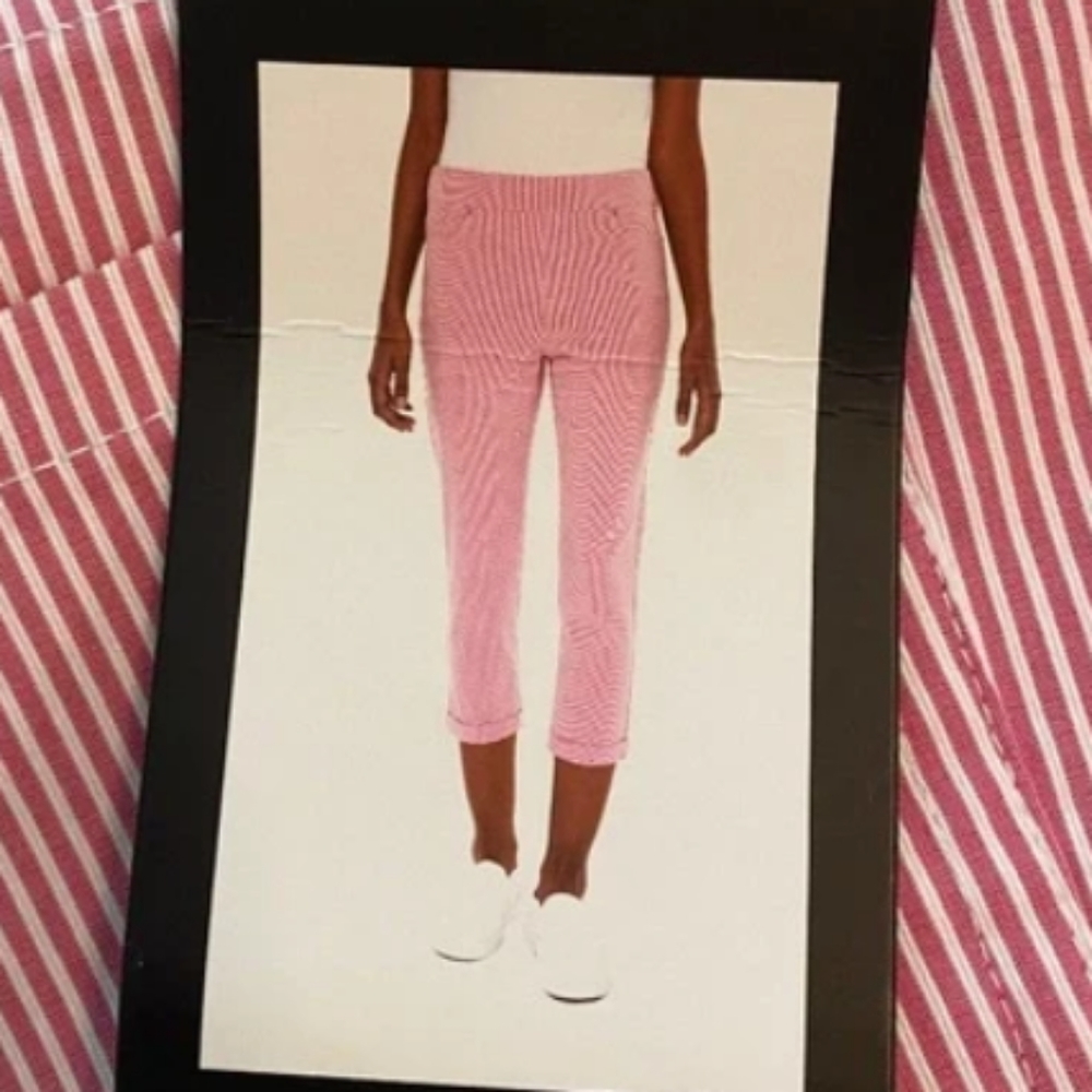 *Mario serrani ladiespull on roll cuff capri